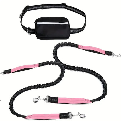 Hands Free Dog Retractable Elastic Leash Reflective Towing Rope™