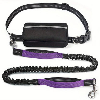Hands Free Dog Retractable Elastic Leash Reflective Towing Rope™