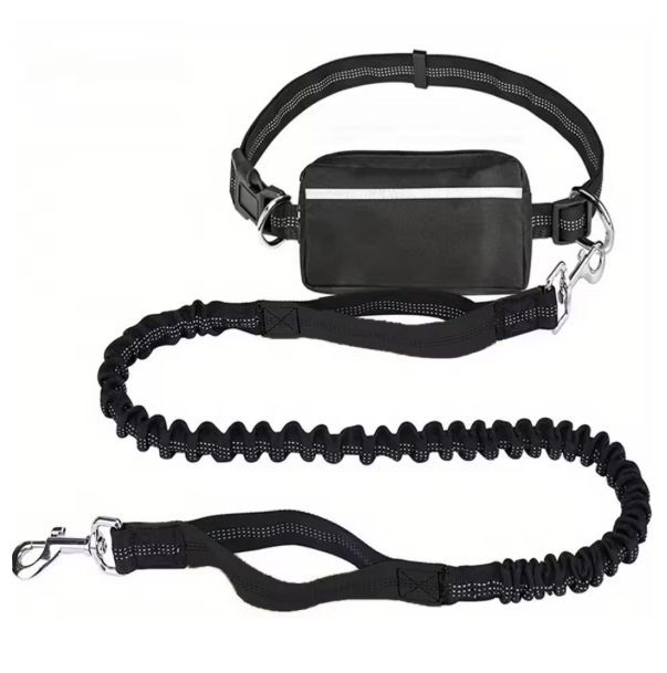 Hands Free Dog Retractable Elastic Leash Reflective Towing Rope