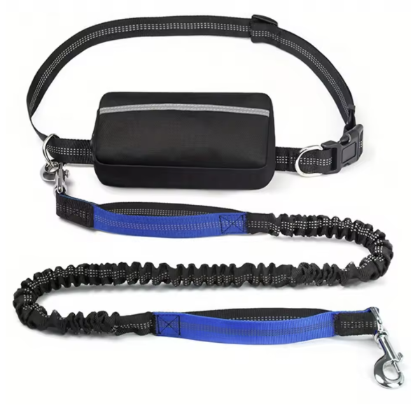 Hands Free Dog Retractable Elastic Leash Reflective Towing Rope